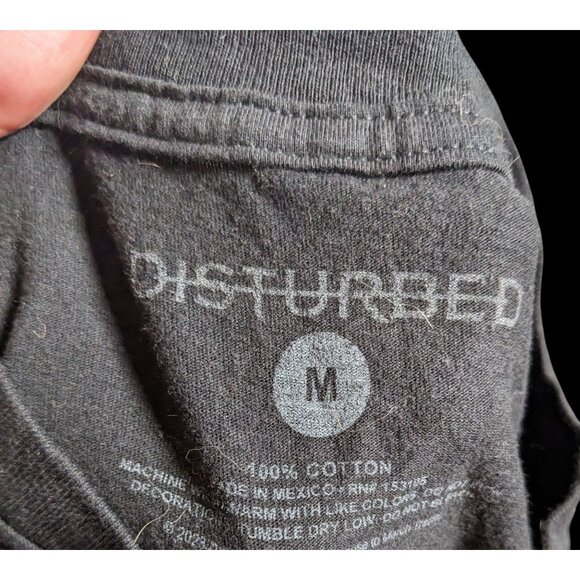 Disturbed Burning Belief Black T-Shirt With Graphic - Picture 3 of 5